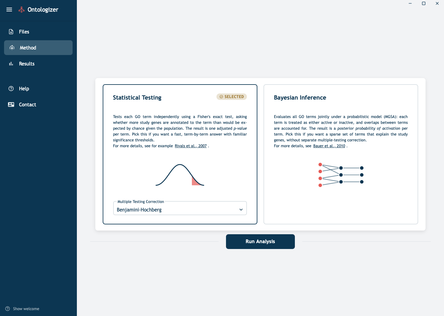 Ontologizer files interface